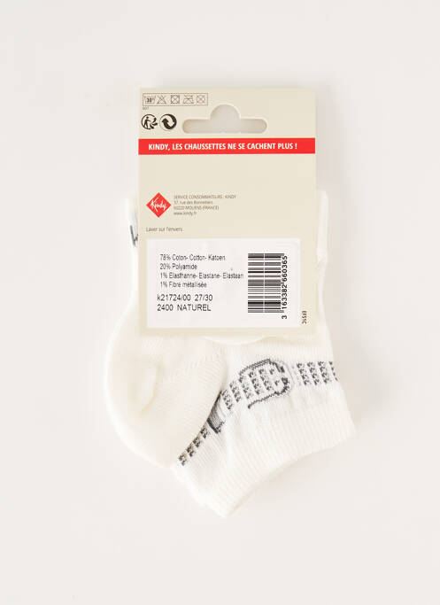 Șosete alb KINDY fată