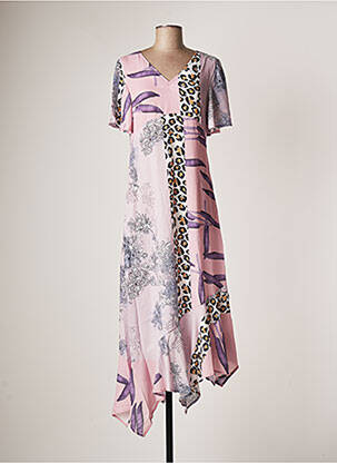 Rochie midi roz SOVOGUE femeie