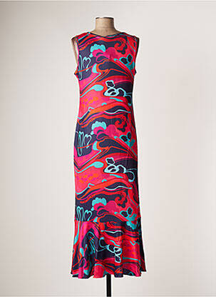 Rochie lungă fără mâneci fără mâneci roz SOVOGUE femeie