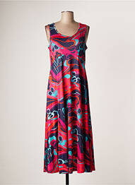 Rochie midi croială fluidă fără mâneci roz SOVOGUE femeie