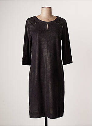 Rochie midi mâneci 3/4 mâneci 3/4 gri FRED SABATIER femeie
