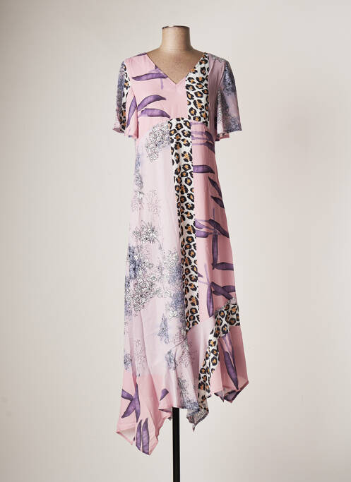 Rochie midi roz SOVOGUE femeie