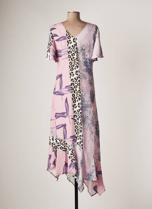 Rochie midi roz SOVOGUE femeie