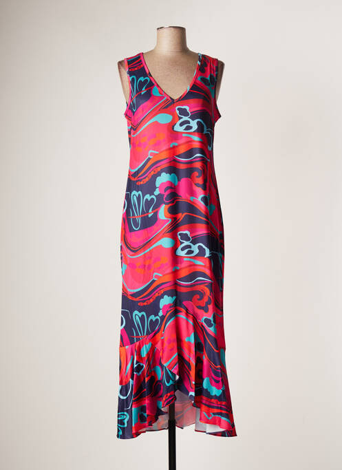 Rochie lungă roz SOVOGUE femeie