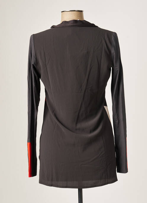 Tunică mâneci lungi gri MISS CAPTAIN femeie