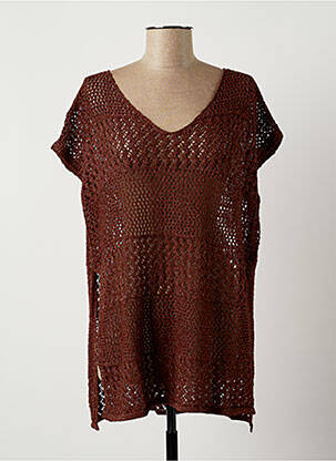 Pulover maro FREE FOR HUMANITY femeie