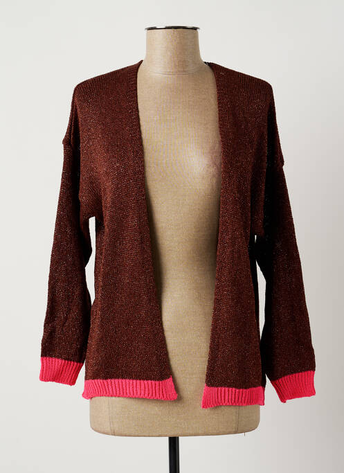 Vestă cu mâneci lungi maro FREE FOR HUMANITY femeie