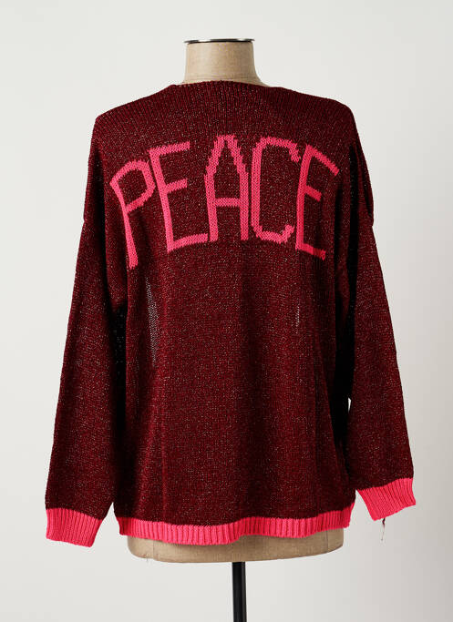 Vestă cu mâneci lungi roșu FREE FOR HUMANITY femeie