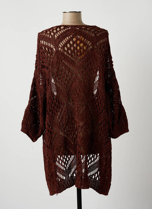 Vestă cu mâneci lungi maro FREE FOR HUMANITY femeie