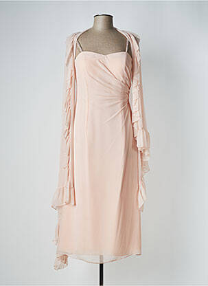 Rochie lungă roz PRINCIPESSA femeie