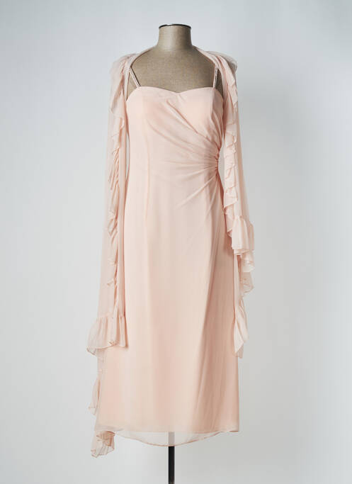 Rochie lungă roz PRINCIPESSA femeie