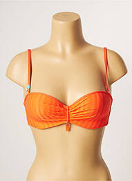 Sutien de costum de baie elasticitate top bentiță portocaliu CHERRY BEACH femeie