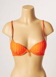 Sutien de costum de baie elasticitate top sutien push-up portocaliu CHERRY BEACH femeie