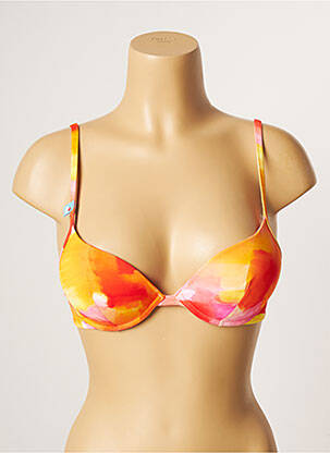 Sutien de costum de baie elasticitate top sutien push-up portocalie CHERRY BEACH femeie