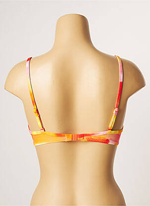 Sutien de costum de baie elasticitate top sutien push-up portocaliu CHERRY BEACH femeie