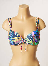 Sutien de costum de baie elasticitate top sutien modelat albastru CHERRY BEACH femme