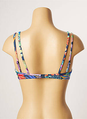 Sutien de costum de baie elasticitate top sutien modelat albastru CHERRY BEACH femeie