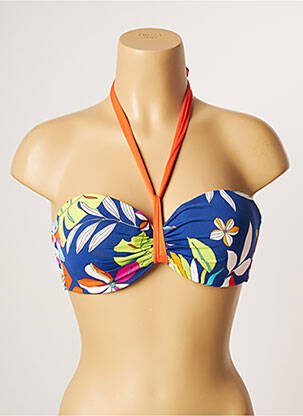 Sutien de costum de baie elasticitate top sutien modelat albastru CHERRY BEACH femeie