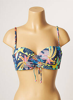 Sutien de costum de baie elasticitate top bentiță albastru CHERRY BEACH femeie