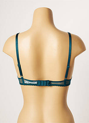 Sutien efect material satinat top sutien push-up albastru PASSIONATA femeie