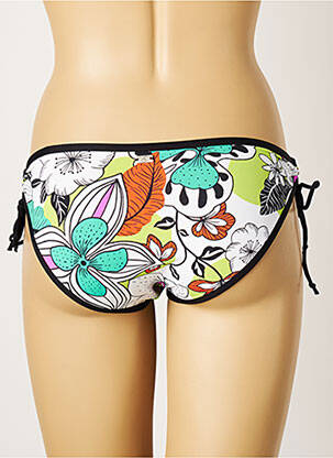 Chiloți de baie imprimeu floral bikini alb CHERRY BEACH femeie