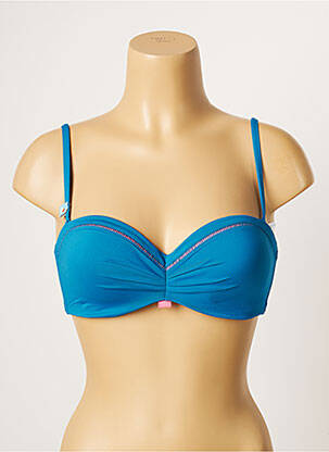 Sutien de costum de baie elasticitate top bentiță albastru CHERRY BEACH femeie