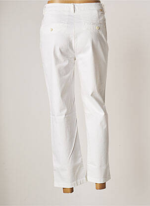Pantalon chino buzunare talie înaltă alb REIKO femeie
