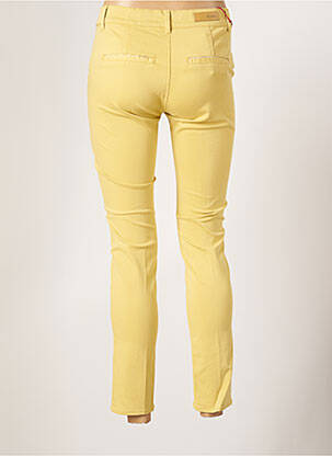 Pantalon 7/8 elasticitate mărime normală galben HAPPY femeie