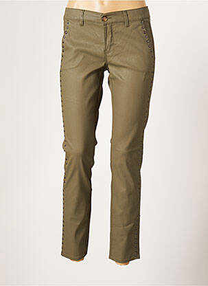Pantalon 7/8 elasticitate mărime normală verde HAPPY femeie