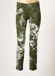 Pantalon 7/8 elasticitate mărime normală verde HAPPY femme
