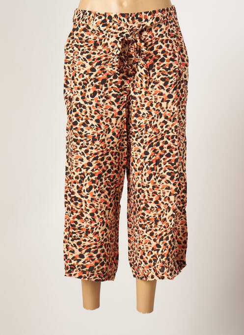 Pantalon trei sferturi maro PIECES femeie