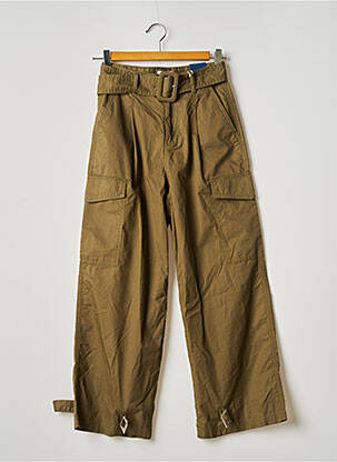 Pantalon trei sferturi croială dreaptă mărime normală verde TOMMY HILFIGER femme