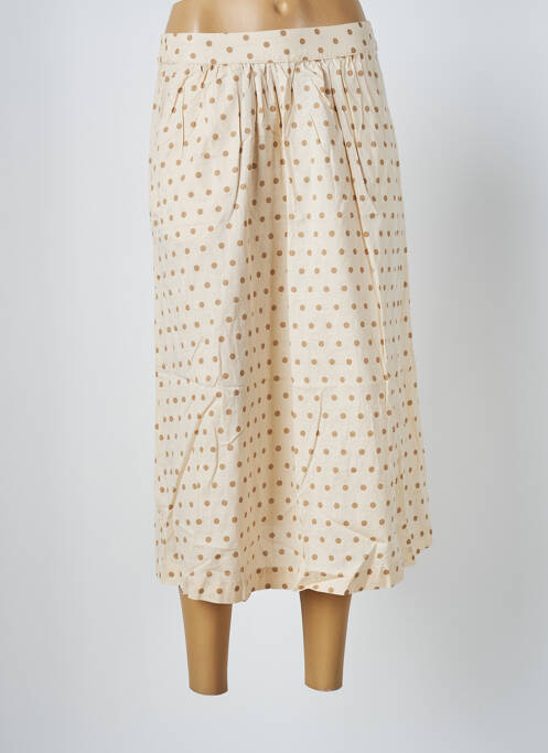 Fustă midi bej ICHI femeie