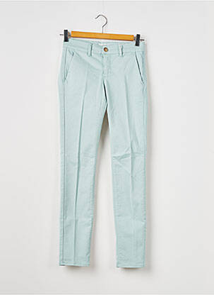 Pantalon chino talie joasă talie joasă albastru HAPPY femeie