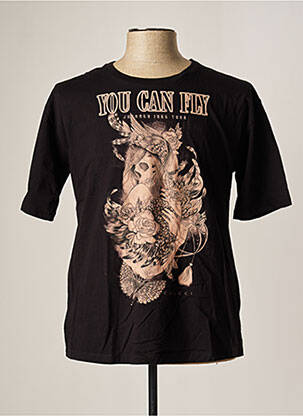 Tricou croială cambrată mâneci scurte negru COLCCI bărbat