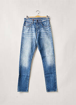 Blugi cu croială slim albastru DONOVAN bărbat