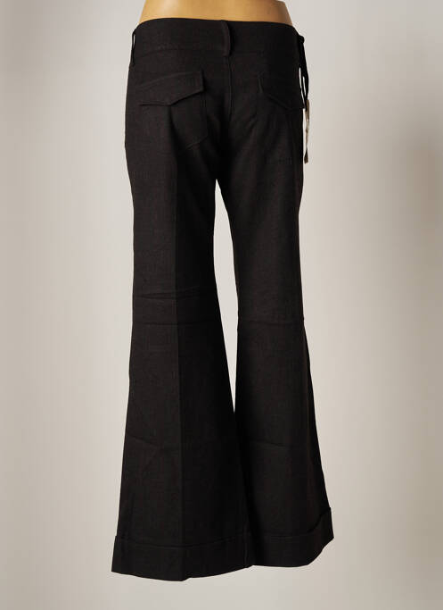 Pantalon evazat închidere cu fermoar sub clapetă cu cârlig talie joasă gri FREEMAN T.PORTER femme