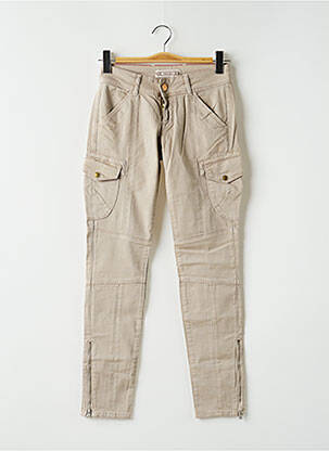 Pantalon cargo bej FIVE PM femeie