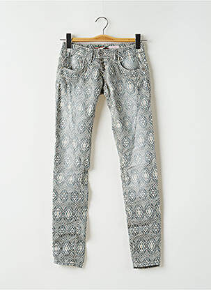 Pantalon slim talie joasă talie joasă albastru PLEASE femeie