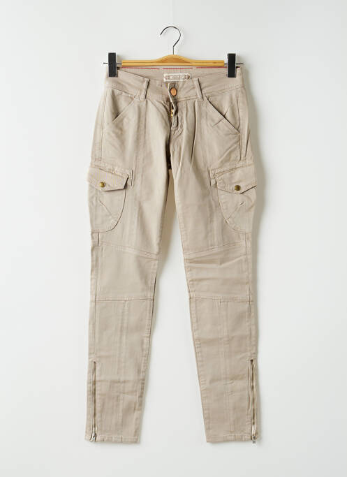 Pantalon cargo bej FIVE PM femeie