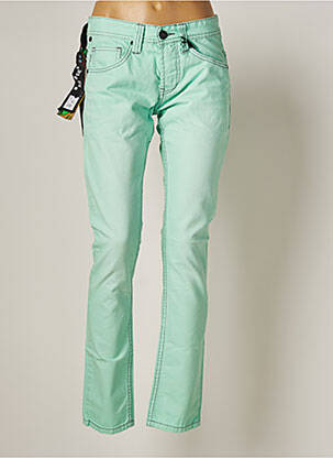 Blugi cu croială slim verde ONE GREEN ELEPHANT femeie