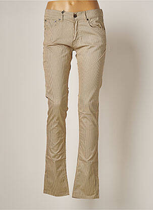 Pantalon slim bej HELLS BELLS femeie