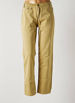 Pantalon drept țesătură poplin mărime normală bej MY PANTS femeie