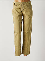 Pantalon 7/8 țesătură poplin mărime normală verde MY PANTS femme