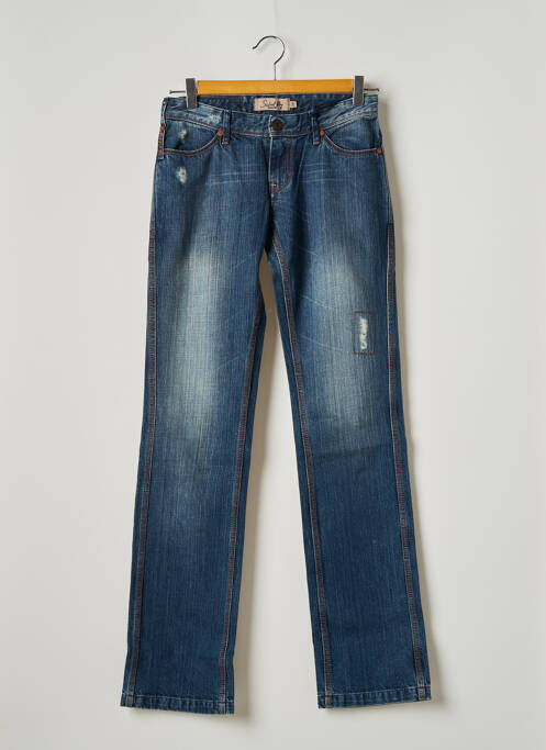 Blugi cu croială dreaptă albastru SCHOOL RAG femeie