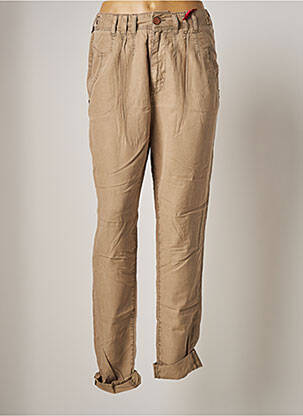 Pantalon drept bej FIVE PM femeie