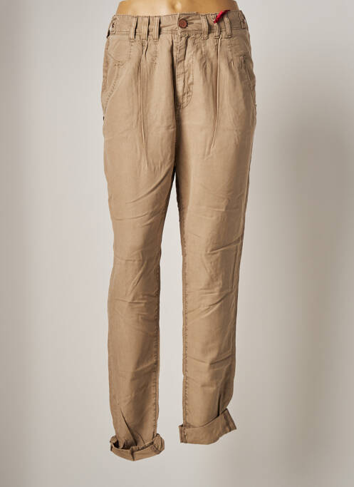 Pantalon drept bej FIVE PM femeie