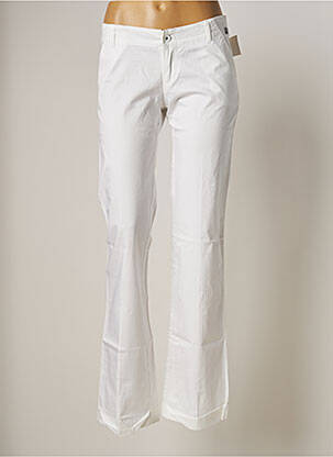 Pantalon evazat alb TEDDY SMITH femeie