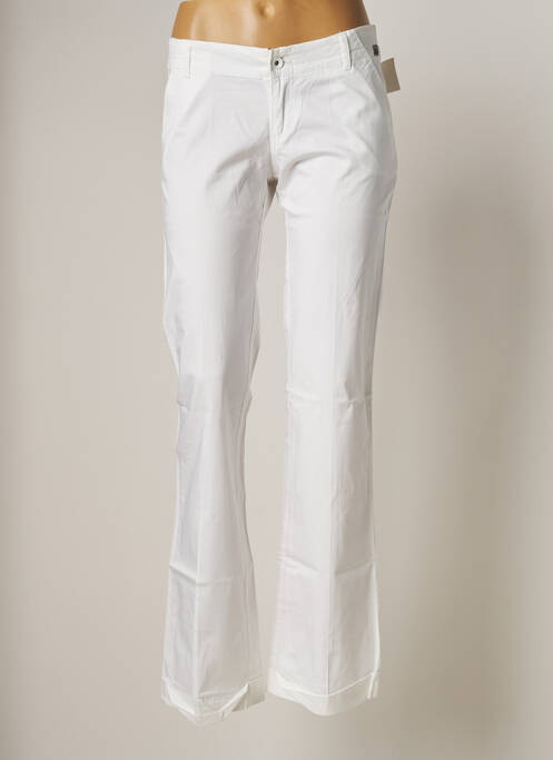 Pantalon evazat talie joasă talie joasă alb TEDDY SMITH femme