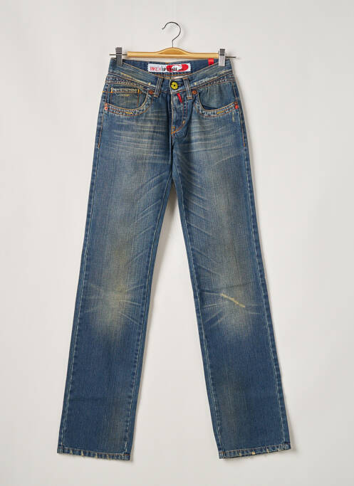 Blugi cu croială dreaptă albastru TAKE TWO femeie